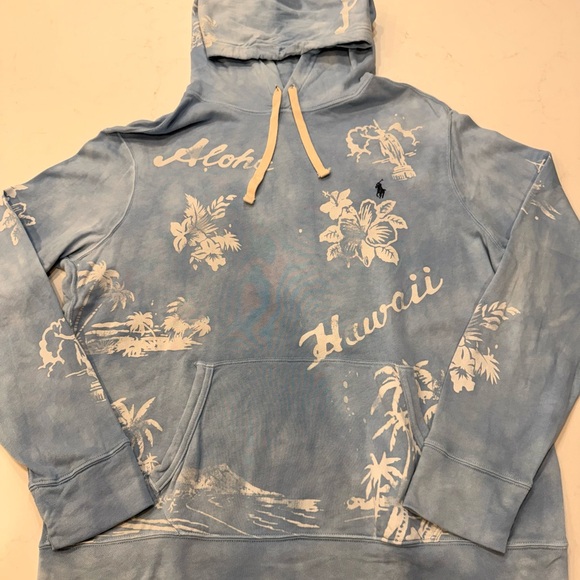 EUC Polo Ralph Lauren Men's Laguna Hawaiian Spa Terry Hoodie Sweatshirt – Large - Picture 9 of 9